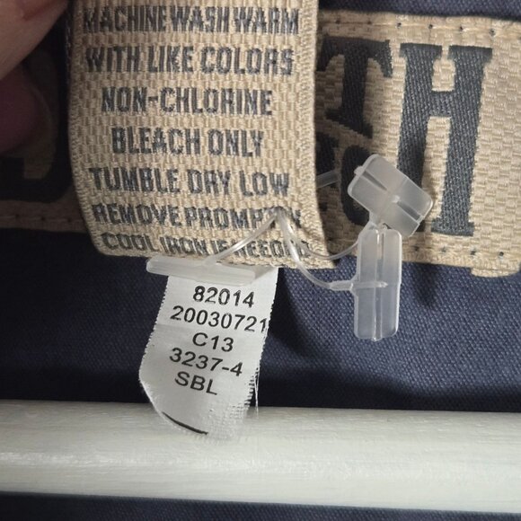 Duluth Trading Men's Size L Fire Hose DuluthFlex Working Man's Vest Blue Canvas - Picture 3 of 11